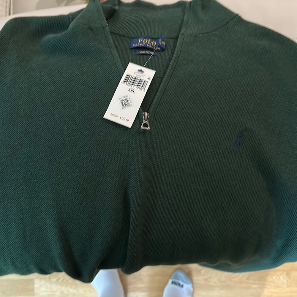 Brand new Polo Quarter zip size XXL
